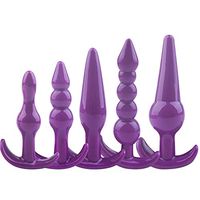 Eyessssty 5pcs Waterproof Amal Plug Adult Six-Toys for Massager Men Women Beginners