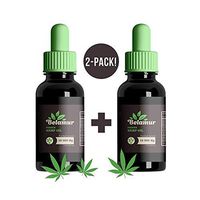 Belamur Organic Pure Hemp Oil Extract for Pain & Stress Relief, Natural Hemp Drops - Helps with Sleep, Relaxation, Skin & Hair. Vegan Friendly - Non-GMO (2-pack/30ml Each) 10 000 mg