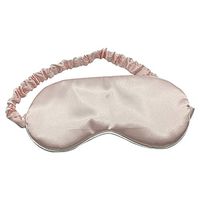 Natural Silk Sleep Mask & Blindfold Eye Mask for Men, Women or Kids, Best Sleeping Eye Cover for Travel Sleeping, Nap or Yoga (Pink)