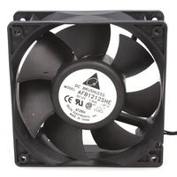 Delta Electronics AFB1212SHE-4F1A FAN, 12VDC, 152 CFM, 120x120x38(7), BALL BEARINGS, 4-47 INCH WITH CONN(SPD/TACK)UL/C