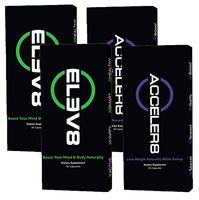 BEpic - ELEV8 ACCELER8 Combo Pack - Boost Your Body (60 Day Supply - 2 Boxes Acceler8, 2 Boxes Elev8)