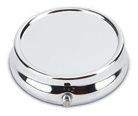 Round Silver Pill Box