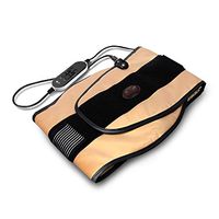 WUSHIYU Heating Waist Belt Electric Waist Heating Pad Massage Belt Heated Therapy Lumbar Brace Wrap Adjustable Heated Lower Back Hot Therapy Pad (Beige) (Color : Beige, Size : 128×33CM)