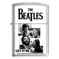 Zippo 6680 Classic The Beatles Let It Be Brushed Chrome Finish Windproof Pocket Lighter