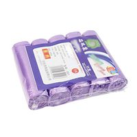 Garbage Bags, Trash Bags, 5 Rolls Household Disposable Trash Pouch Kitchen Storage Garbage Bags Purple