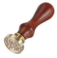 LAAT Classic 26 A-Z Alphabet Letter Stamp Retro Seal Wax Stamp Assorted Color Wood Sealing Wax for Wedding Decoration (E)