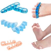 PIAOPIAONIU Gel Toe Separators,Spacers Straighteners Bunion Corrector Relief on Hammor Toe for Pedicure,Yoga Running