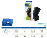 Actimove Knee Brace Wrap Around, Polycentric Hinges, Condyle Pads 2X-Large Black