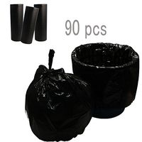 TopBine Durable Office Garbage Bags Home Trash Bags 4 Gallons 90 Counts (Black)