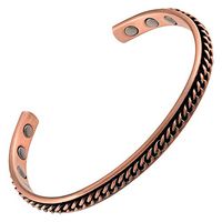MAGNETJEWELRYSTORE Copper Magnetic Therapy Bracelet High Power Chain