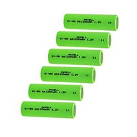 Rechargeable aa Battery 1.2v ni-mh Battery 1200mAh Count :Pcs (6)