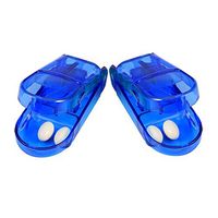 Andux 2pcs Tablets Cut Device Drug Cutting Box Bill Splitter Medicine Cute QYQ-01 (Blue)