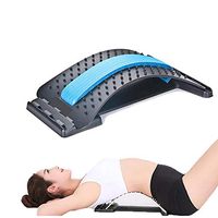PUAG Lumbar Supports Waist Massager-Stretching Equipment Massager Stretcher Fitness Support Waist Relaxation Friends Pain Spine Relief Massager News,Blueblack