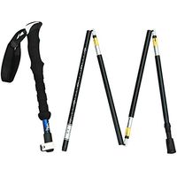 Qi Peng Crutches - Outdoor Folding Lock Trekking Pole Folding Telescopic Trekking Pole Trekking Poles Elderly Crutches Crutch (Color : Blue)