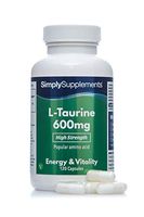 L-Taurine 600mg | 120 Capsules | High Strength | 100% Money Back Guarantee | Manufactured in The UK