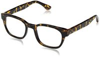 BluVue Unisex BL 1000 Tortola Rectangular Blue Light Blocking Computer Tablet Smartphone Screen Reading Glasses, Toyko Tortoise Frame, Diopter 2.0