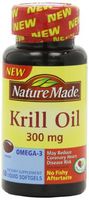 Nature Made Krill Oil Softgels, 300 Mg, 60 Count (Pack of 3 (60 ct ea))