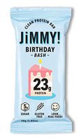 Jimmy! Birthday Bash - Birthday Cake Protein Bar, 23g Protein, Low Sugar, Single Sample Bar