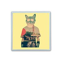 XIANN Care Contact Lens Box Holder Container Case Storage Eyecare Kit - Cool Cat