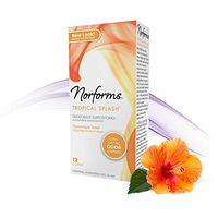 Norforms Feminine Deodorant Suppositories | Long Lasting Odor Control | Tropical Splash | 12 Count | Pack of 24