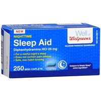 Walgreens Nighttime Sleep Aid Mini-Caplets 250 ea