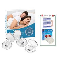 Clipple Silicone Magnetic Anti Snore Transparent Silicone Stop Snoring Device Silicone Nose Clip Tools Professional Relieve Snore Mini Comfortable Sleep Sleeping Aid for Men Women (3 pcs)