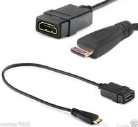 FYL Mini HDMI Type C Male to HDMI Female Converter Adapter Cable Cord 1080P HDTV