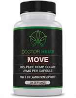 Doctor Hemp Move | for Pain Relief & Inflammation | 750mg of Pure Organic Hemp Extract + Glucosamine, Chondroitin, Turmeric, MSM | Recover from Muscle, Joint & Back Pain | Vegan, Non-GMO | 30 Serv