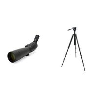 Celestron 52332 TrailSeeker 80-45 Degree Spotting Scope(Black) &  82050 TrailSeeker Tripod (Black)