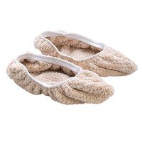 Mop Slippers Shoes Cover Soft Washable Reusable Microfiber Foot Socks Floor Dust Dirt Hair Cleaner For Bathroom Office Kitchen House Polishing Cleaning (Color : Beige)