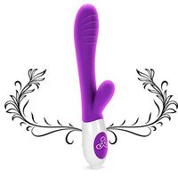 Massager 10x Powerful Extreme Power Multi-Speed Cordless USB Rechargeable Waterproof Handheld Body (Purple)