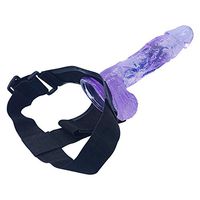 9.05inInch Strap On Face Dillo Mouth Panis Adjustable BDSM Artificial Seax Toiys for Women Couples Black