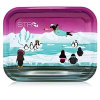 STR8 Metal Rolling Tray - Stoney Penguins (Small)
