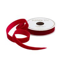 Caspari Red Velvet .5 Inch Thin Ribbon - Three 12 Ft. Spools
