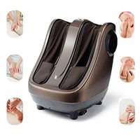 HIXGB Electromagnetic Foot Massager - 5 Massage Modes, 3 Strengths - Intelligent Remote Control Timing - Electric Shiatsu Kneading with Heat Rolling and Air Compression - for Home Office