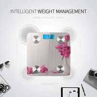 Beautiful Pink Flowers in Vase Smart Fitness Scientific Scale Digital Scale Body Weight Tracks 8 Key Compositions Analyzer Sync with Fitness Apps 400 Lbs