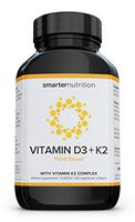 Plant-Based Vitamin D3 Immune Support with Vegan K2 Complex in a Vegetarian Softgel - Includes 5,000 IU of Vitamin D for Immunity Boost, Complete Bone Health & Arterial Protection (30 Servings)