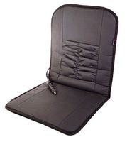 Wagan IN2282 Black 12V Faux Leather Deluxe Heated Seat Cushion by Wagan