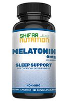 Melatonin Chewables by SHIFAA NUTRITION | Extra-Strength and Fast Acting Sleep Support & Comfort | Fast Dissolve Melatonin Chewables | Halal | Natural | Non-GMO | 6mg 60 Servings | 3mg 120 Servings