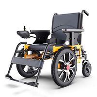 CHARON Foldable Electric Wheelchair, Extreme Sport Portable Motorized Electric Power Wheelchair Foldable Lightweight Dual Motor Aviation Travel Long Range,Endurance25KM