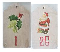 Pack Set of 25 Days of Christmas Gift Tags - Holiday Labels