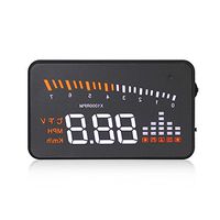 SEANFAR 3" X5 Car Windshield HUD Multi-function Head Up Display with OBD2 Interface Speed Fatigue Warning KM/h RPM MPH Fuel Consumption