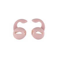 Protective Case, FTXJ 2 Pack Silicone Anti-Slip Earphone Case Hook Cover Replacement for Apple AirPods (Pink)