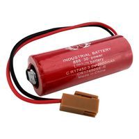 Replacement Sanyo CR17450SE-R 3V 2000mAh Li-ion PLC Industrial Battery w/Resistor/Plug.