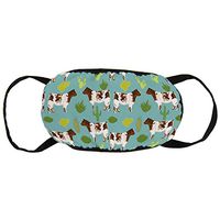 NiYoung Shorthorn Cattle and Cautus Anti-Dust Earloop Mouth Covers for Women Men, Pollen Cycling Cosplay Half Face Mouth Cover - Anti-Allergies