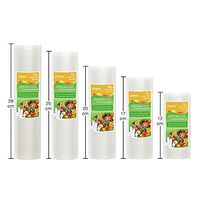 Vacuum Plastic Bag Storage Home Vacuum Sealer Food Bags 12+17+20+25+28cm*500cm 5 Rolls/Lot Vacuum Packaging Rolls