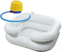 Shampoo Basin Collapsible Inflatable Portable Bed for The Disabled, Elderly, Pregnant, patient's washbasin After Surgery, Suitable for Family Outdoor Camping Trip