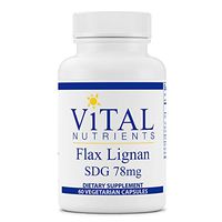 Vital Nutrients - Flax Lignan SDG 78 mg - Helps Support and Promote Breast, Prostate, and Bone Health - 60 Capsules per Bottle