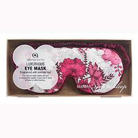 Aromahome Satin Eye Mask Pink Flowers