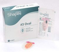 Ferris Shapes Oval Film Island Wound Dressing, Sterile, Foam, 2.0' X 3.0' Adhesive, 1.0' X 2.0' Pad, 8023 (Box of 20)